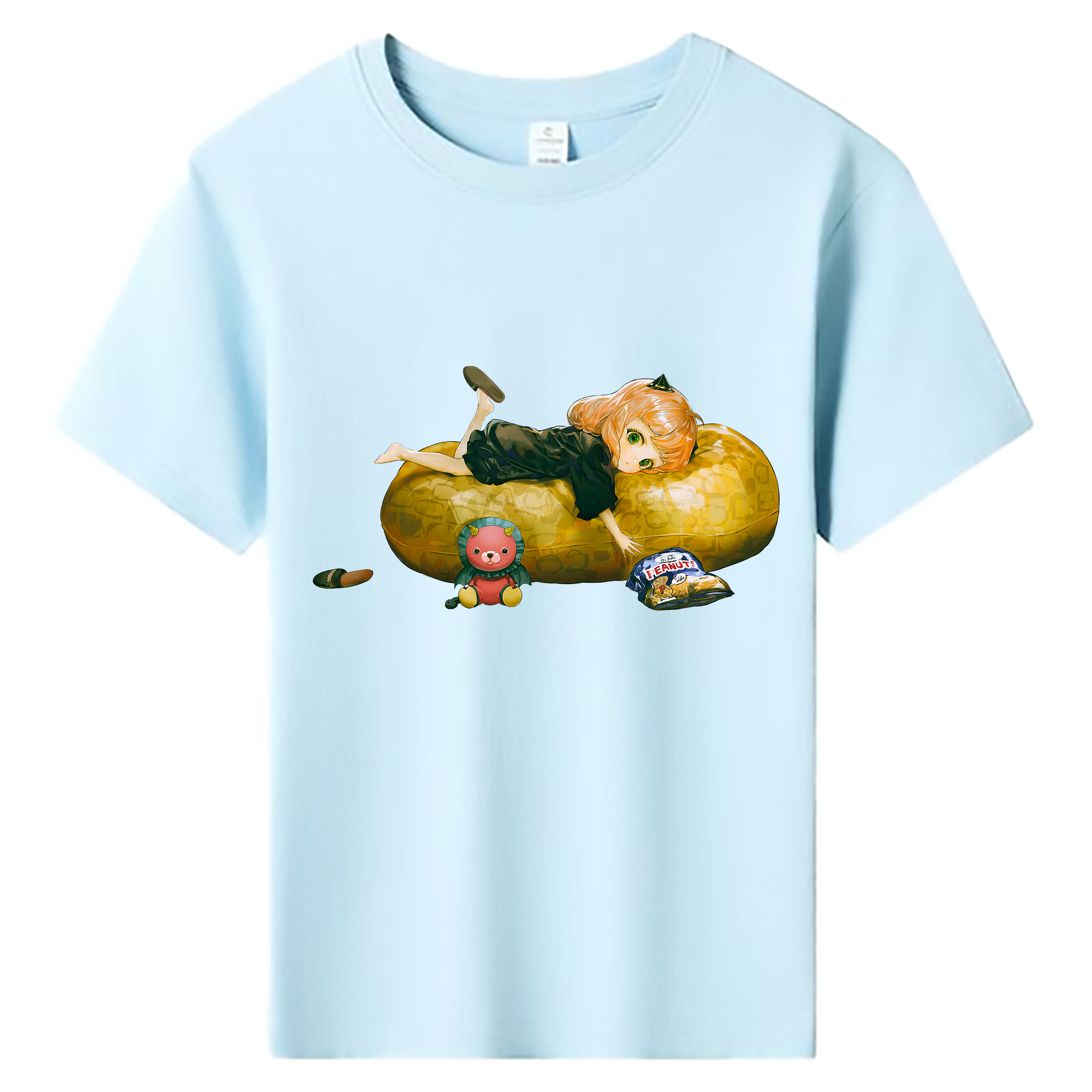 （画像用） SPY×FAMILY间谍家家酒 綿100％キッズTシャツ（フロントプリント）